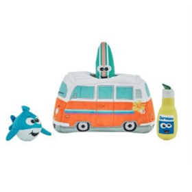 Outward Hound Hide A Surf Van Plush Dog Puzzle Toy Multicolor