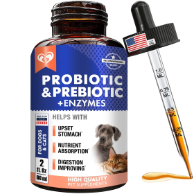 Probiotics & Prebiotics with Enzymes for Dogs and Cats