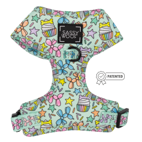 Adjustable Harness (Color: Pup Pup Hooray, size: Xsmall)