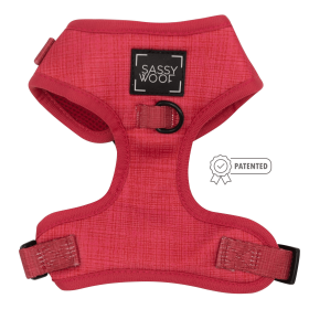 Adjustable Harness (Color: Merlot, size: medium)