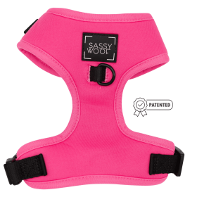 Adjustable Harness (Color: Neon Pink, size: Xlarge)