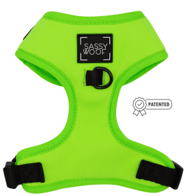 Adjustable Harness (Color: Neon Green, size: Xlarge)