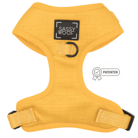 Adjustable Harness (Color: Sunflower Fields, size: Xlarge)