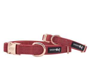 Collar (Color: Red, size: small)