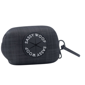 Waste Bag Holder (Color: Black, size: one size)