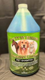 Rosemary and Lavender Pet Shampoo (Color: Blue, size: 128 oz)