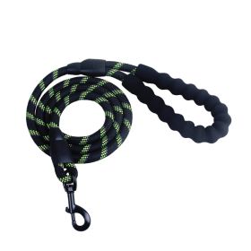dog harness set; with leas frog leash pet mesh breathable small dog chest back retractable dog leash pet harness (Option: Black and green)