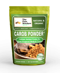 Carob Antioxidant Digestive & Cardiovascular Support* The Petz Kitchen - Organic Raw & Human Grade Ingredients For Home Prepared Meals & Treats (size: 4 oz)