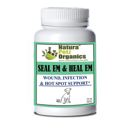 Seal Em & Heal Em Capsules Dog Cat & Small Animal*  Wound, Infection & Hot Spot Support* (size: DOG/ 150 caps /  450 mg)