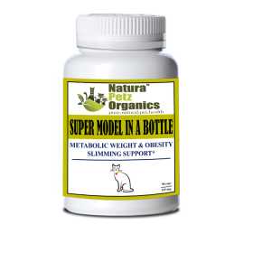 Super Model In A Bottle - Metabolic Weight & Obesity Slimming Support* Adult & Senior Pets* (size: CAT  / 90 caps / 250 mg  Turkey Flavor)