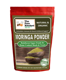 Moringa Leaf Powder Organic Antioxidant Vitamin & Mineral Support* The Petz Kitchen Super Foods (size: 4 Oz Bag)
