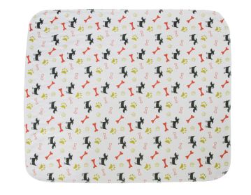 1Pc Pet Heating Pad Dog Cat Electric Heating Mat Waterproof Adjustable Warming Blanket With Chew Resistant Steel Cord Case (Option: White-M)