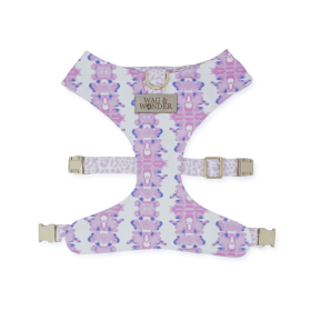 French Lavender Reversible Dog Harness (size: XXL)