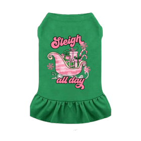 Sleigh All Day - Dog Dress (size: S)