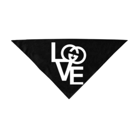 Designer Inspired Bandanas (Color: Black, size: large)