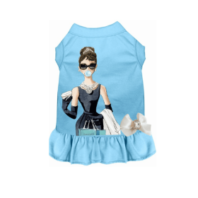 Little Miss Sniffany Dress (Color: Blue, size: 2X Large)