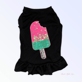 My Favorite Summer Treats- Pink Ice Cream (Color: Black, size: 2X Large)