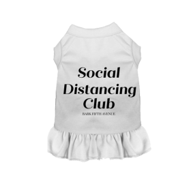 Anti Social Distancing Club (Color: White, size: medium)