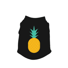Pineapple Tank Top (Color: Black, size: large)