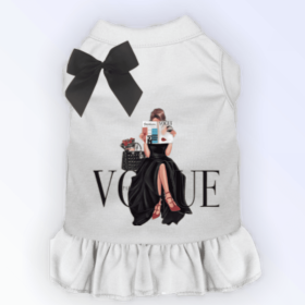 Reading my Vogue (Color: White, size: X Small)