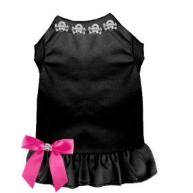 Skull Studded Dress (Color: Black, size: 2X Large)