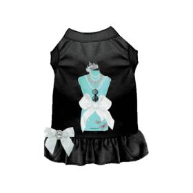 Sniffany & Co Princess Dog Dress (Color: Black, size: medium)