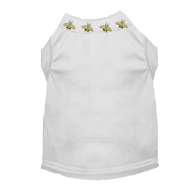 Studded Bee Tee (Color: White, size: 2X Large)