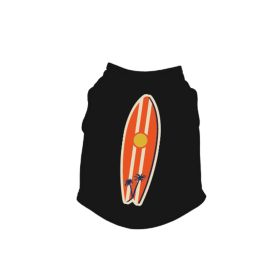 Surfer Tank Top (Color: Black, size: large)
