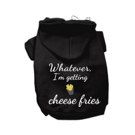 Whatever, I'm getting Cheese Fries (Color: Black, size: X Large)