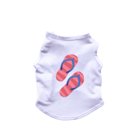 Flipflop Tank Top (Color: White, size: X Large)