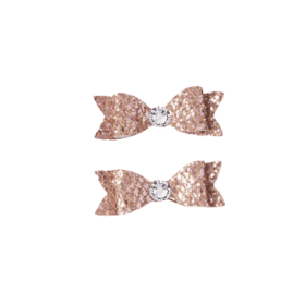 Glitter & Glam Bows (Color: light pink)