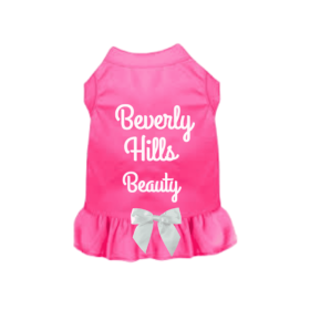 Beverly Hills Beauty Dog Dress (Color: Pink, size: large)