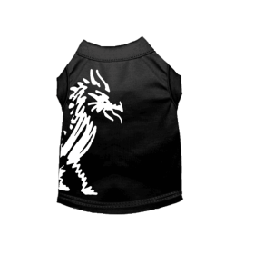 Hairmes Dragon Tee (Color: Black, size: 2X Large)