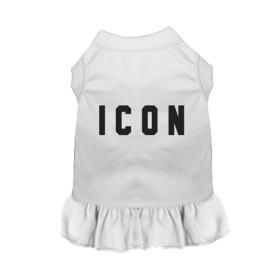 I C O N (Color: White, size: small)