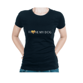 I Love My Dog/ I love My Mum (Color: Black, size: medium)