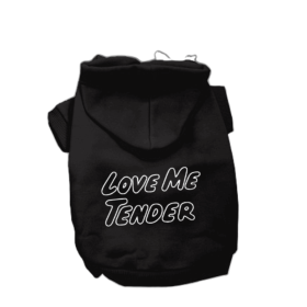 Love Me Tender- Dog Hoodie (Color: Red, size: large)