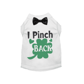 I Pinch Back St. Patrick's Day Dog Tee (Color: Black, size: M)