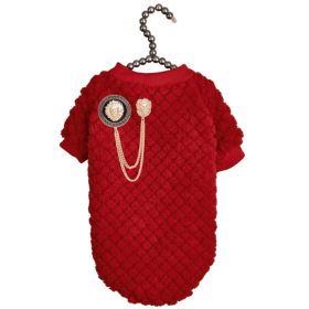 Furry Lioness Dog Sweater (Color: White, size: medium-m)