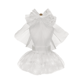 Wedding Dog Dress (Color: Black, size: medium-m)