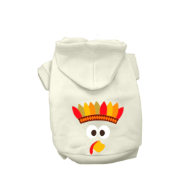 My Thankful Turkey- Dog Hoodie (size: X Large)