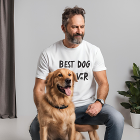 Best Dog Dad Ever Shirt (Color: Black, size: XL)