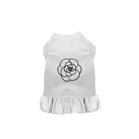 Cameilla Casual Dress (Color: White, size: medium)