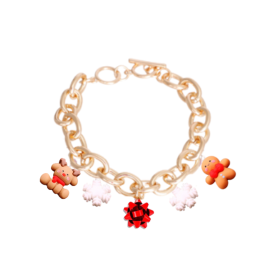 Holiday Charm Dog Necklace (Color: Black, size: 14)