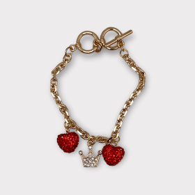 My Tiny Prince of Hearts Dog Charm Collar (size: 12)