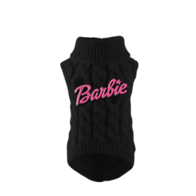 Chic Barbie Knit Turtleneck-Dog Sweater (size: XS)