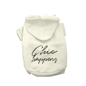 Chic Happens- Dog Hoodie (size: L)