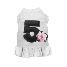 Chiffon No. 5 Flower- Dog Dress (size: M)
