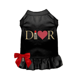 Miss Dior-able Lipstick Dress- Dog Dress (size: M)