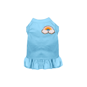 Chenille Rainbow (Color: Blue, size: large)