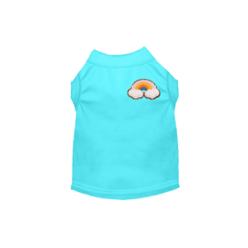 Chenille Rainbow (Color: Aqua, size: medium)